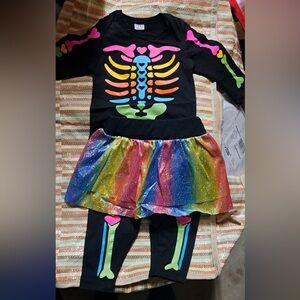 Colorful Skeleton Kids Costume